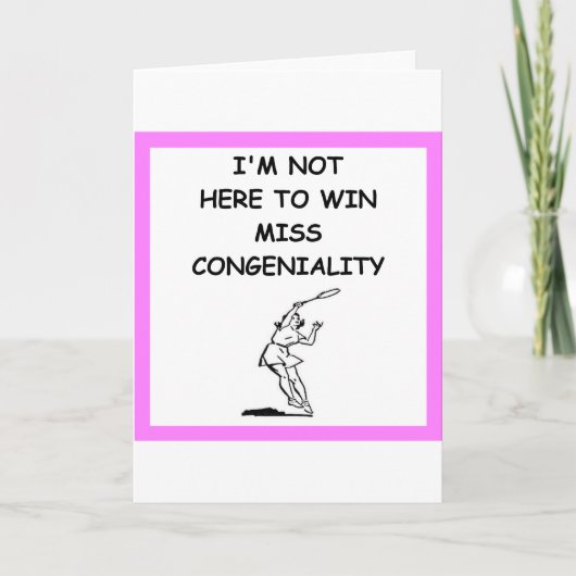 TENNIS KAART (Voorkant)