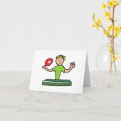 Tennis Kaart (Gele Bloem)