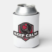 Tennis kalm houden en afspelen blikjeskoeler (Blikje Voorkant)