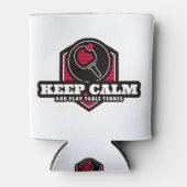 Tennis kalm houden en afspelen blikjeskoeler (Voorkant)