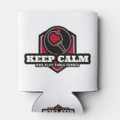 Tennis kalm houden en afspelen blikjeskoeler (Achterkant)