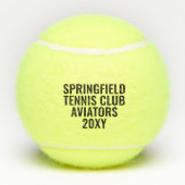 Tennis Kapitein Aangepersonaliseerde Keepomwille Tennisballen (Achterkant)