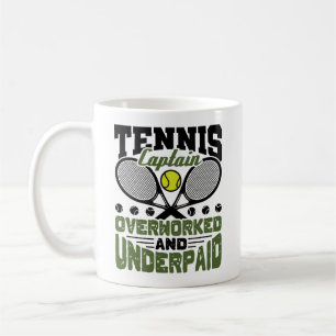 Tennis Kapitein Overwerkte en onderbetaald Koffiemok