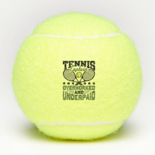 Tennis Kapitein Overwerkte en onderbetaald Tennisballen