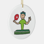 Tennis Keramisch Ornament (Rechts)