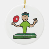 Tennis Keramisch Ornament (Voorkant)