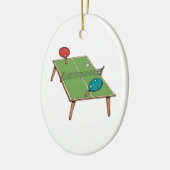 Tennis Keramisch Ornament (Links)