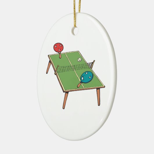 Tennis Keramisch Ornament (Links)