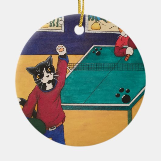Tennis Keramisch Ornament (Voorkant)