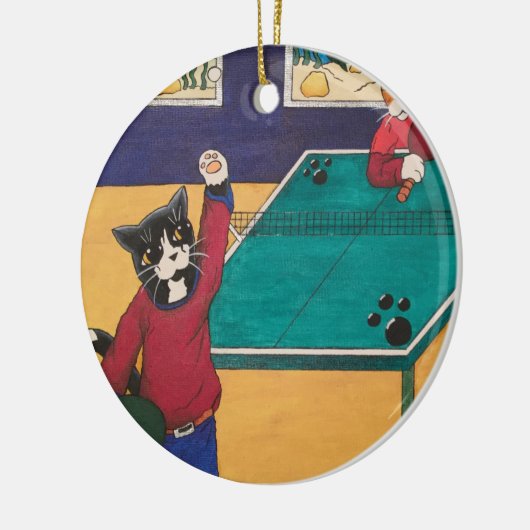 Tennis Keramisch Ornament (Links)