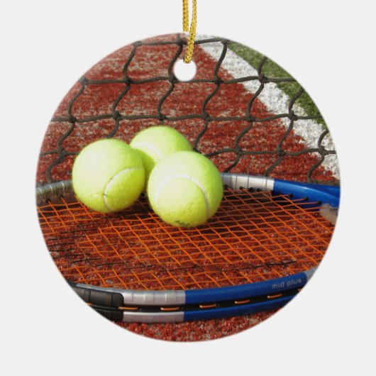 Tennis Keramisch Ornament (Voorkant)