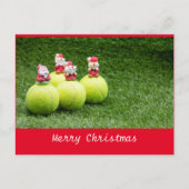Tennis Kerst Briefkaart (Voorkant)