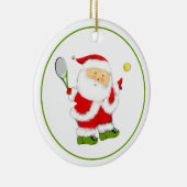 Tennis Kerst Cadeau Keramisch Ornament (Rechts)