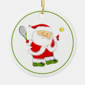 Tennis Kerst Cadeau Keramisch Ornament (Voorkant)
