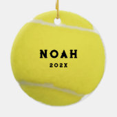 Tennis Kerst Cadeau Keramisch Ornament (Achterkant)