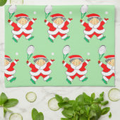 Tennis Kerst Keukendoek Theedoek (Gevouwen)