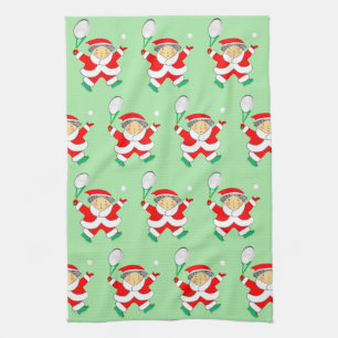 Tennis Kerst Keukendoek Theedoek