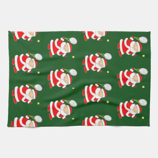 Tennis Kerst Keukenhanddoek (Horizontaal)