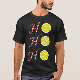 Tennis Kerst T Shirt -sport Ho Ho Ho Vakantie