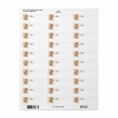 Tennis Kerst thema voor kattenliefhebbers Etiket (Full Sheet)
