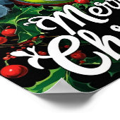 Tennis Kerst Thema voor Speler Poster (Hoek)