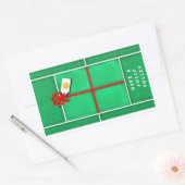 Tennis Kerst Vakantie Gift Stickers (Envelop)