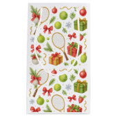 Tennis Kerstbal en racket geschenken voor Party Klein Cadeauzakje (Voorkant)