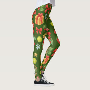 Tennis Kerstbal en racket geschenken voor Party Leggings