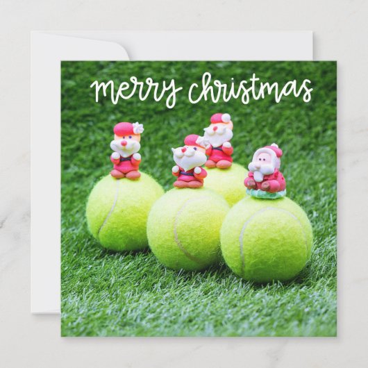 Tennis kerstbal met kerstbal (Voorkant)