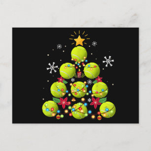 tennis kerstboom cadeaus uitnodiging briefkaart