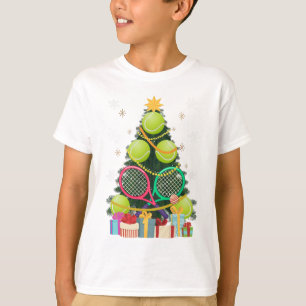Tennis Kerstboom Xmas T-shirt