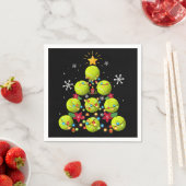 tennis kerstboomgeschenken servet (Insitu)