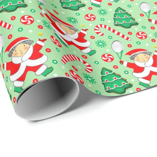 Tennis kerstcadeau cadeaupapier (Rol Hoek)