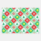 Tennis Kerstcadeau Inpakpapier Vel (Voorkant 2)