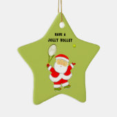 Tennis Kerstcadeau Keramisch Ornament (Rechts)