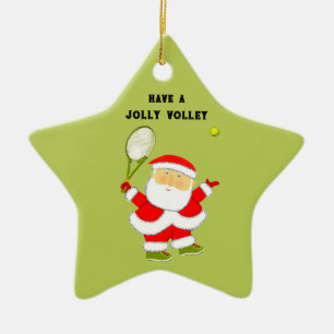 Tennis Kerstcadeau Keramisch Ornament