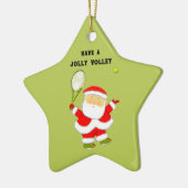 Tennis Kerstcadeau Keramisch Ornament (Links)