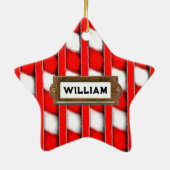 Tennis Kerstcadeau Keramisch Ornament (Achterkant)