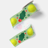 Tennis Kerstcadeau Satijnen Lint (Achterkant)