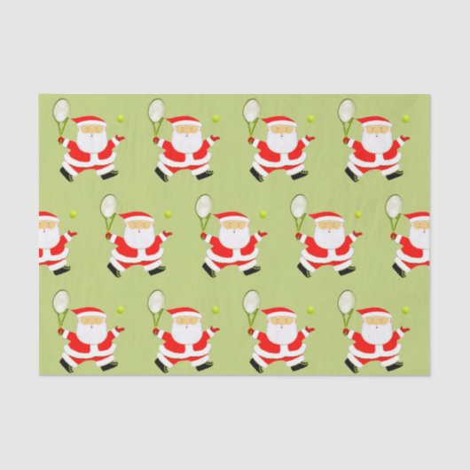 Tennis Kerstcadeau Tissuepapier (Voorkant)