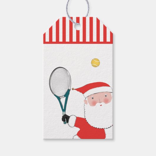 Tennis-kerstcadeaus Cadeaulabel (Voorkant)