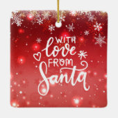 Tennis Kerstcadeaus voor tennisspeler Keramisch Ornament (Achterkant)