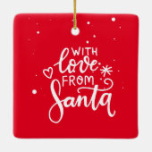 Tennis Kerstcadeaus voor tennisspeler Keramisch Ornament (Achterkant)