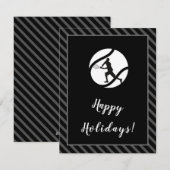 Tennis-kerstfeest Feestdagen Spaargroet Feestdagenkaart (Voorkant / Achterkant)