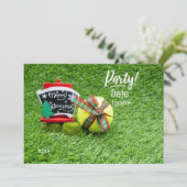 Tennis Kerstfeest voor tennisspeler met bal Kaart (Staand voorkant)