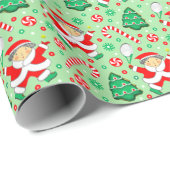 Tennis-kerstfeestcadeautje Cadeaupapier (Rol Hoek)