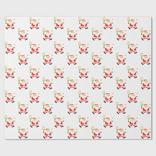 Tennis-kerstfeestcadeautje Cadeaupapier (Vlak)