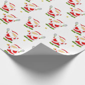 Tennis-kerstfeestcadeautje Cadeaupapier (Hoek)