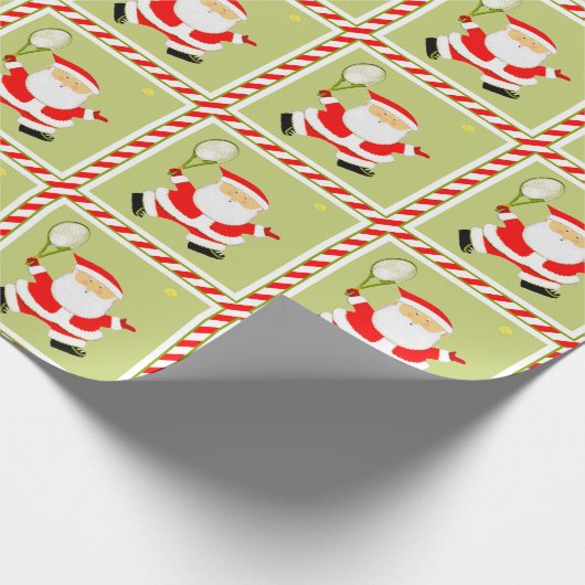 Tennis-kerstfeestcadeautje Cadeaupapier (Hoek)