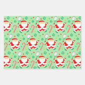 Tennis-kerstfeestcadeautje Inpakpapier Vel (Voorkant)